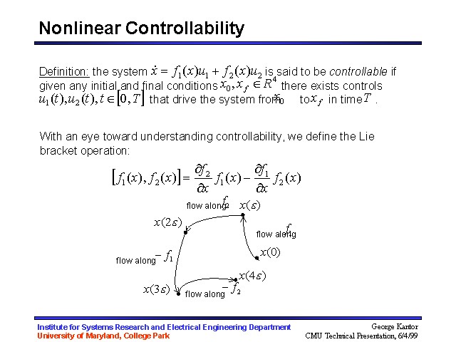 Nonlinear Controllability