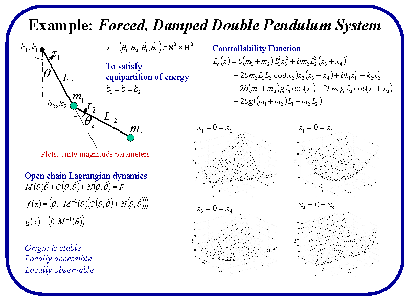 Example Forced, Damped Double Pendulum System